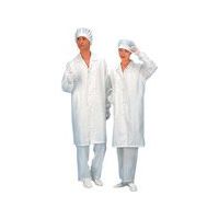 東京硝子器械 TGK 無塵衣 ELー7204B 白 女子用 L 878-25-01-16 1着 183-8146（直送品）