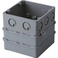 未来工業 未来 大形四角PCボックス(塗代カバー無) 4CBL-124AT 1セット(20個) 198-7487（直送品）