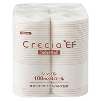 日本製紙クレシア クレシアEFトイレットロール/大箱単位 10123 100M 8ロ-ルX8パツク 1箱（直送品）