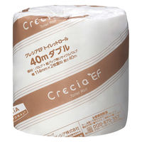 日本製紙クレシア クレシアEFトイレットロール/大箱単位 20802 40mダブル 1箱（直送品）