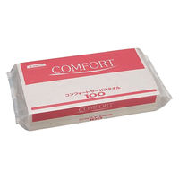 日本製紙クレシア コンフォートハンドタオル/大箱単位 37115 サービスタオル 100 1箱（直送品）