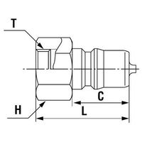 日東工器 セミコンカプラ 3P-304 SUS EPDM 1個（直送品）