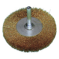 柳瀬 軸付ホイールブラシ 真鍮 BMF-65 65X13X6X35 1セット(1個×5)（直送品）