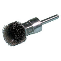 柳瀬 軸付アザミ型ブラシ ステンレス BSA-20 20X15X6X35 1セット(1個×10)（直送品）