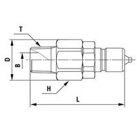 日東工器 コンパクトカプラ CO-1PM EPDM BRASS 1個（直送品）