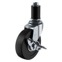 ユーエイ キャスターストッパー付 LTF-75RHS-ファイ22 1セット(1個×2)（直送品）