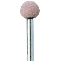 柳瀬 ビトリファイド軸付砥石 PA 球 P6B ファイ6X3 #80 1セット(1個×10)（直送品）