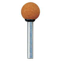 柳瀬 ビトリファイド軸付砥石 WA 球 RA13133-M ファイ13X3 #60 1セット(1個×10)（直送品）