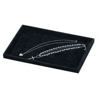 ストア・エキスプレス 接客アクセサリートレイ 大 ブラック 2561-2293 1個 61-545-27-5（直送品）