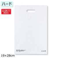 ストア・エキスプレス 【100枚】手提げポリ袋 ハード型 白 19×28cm 36046-2016 1セット(100枚)（直送品）
