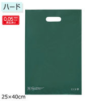 ストア・エキスプレス 【100枚】手提げポリ袋 ハード型 ダークグリーン 25×40cm 36046-2160 1セット(100枚)（直送品）