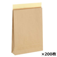 ストア・エキスプレス 【200枚】宅配用紙袋 未晒 クラフト角底袋 宅配袋 小 宅配80サイズ 36129-5 1セット(200枚)（直送品）
