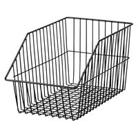 ストア・エキスプレス ネットカゴ ブラック 幅21.5cm 5094-1289 1個 61-653-34-2（直送品）