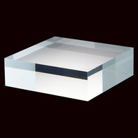 ストア・エキスプレス アクリル角柱 10cm角 高さ3cm 5731-1022 1個 61-798-57-1（直送品）