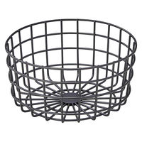 ストア・エキスプレス 【2個】丸型ワイヤーバスケット ブラック 中 6033-10 1セット(2個) 61-819-53-2（直送品）