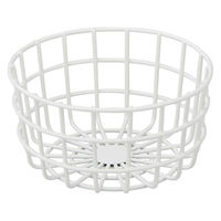 ストア・エキスプレス 【2個】丸型ワイヤーバスケット ホワイト 小 6033-2 1セット(2個) 61-819-52-1（直送品）