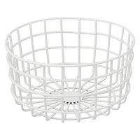 ストア・エキスプレス 【2個】丸型ワイヤーバスケット ホワイト 中 6033-4 1セット(2個) 61-819-52-2（直送品）