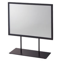 ストア・エキスプレス 【2個】スチール製ポップスタンド 小(両面仕様) A4ヨコ ブラック 6265-185 1セット(2個)（直送品）