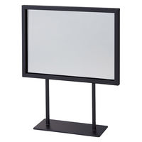 ストア・エキスプレス 【2個】スチール製ポップスタンド 小(両面仕様) A5ヨコ ブラック 6265-187 1セット(2個)（直送品）