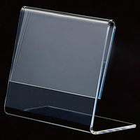 ストア・エキスプレス 【100個】透明アクリルL型ショーカード立て B8ヨコ 6752-1791 1セット(100個)（直送品）