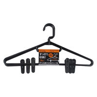 サワフジ スマートハンガークリップ付3PBK SMC-03(BK) 1個（直送品）