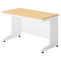 【組立設置込】プラス SA(エスエー) 平机 幅1200×奥行600×高さ720mm ホワイトメープル×ホワイト 1台（直送品）