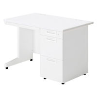 【組立設置込】プラス SA(エスエー) 片袖机 幅1100×奥行700×高さ720mm ホワイト 1台（直送品）