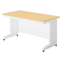 【組立設置込】プラス SA(エスエー) 平机 幅1400×奥行700×高さ720mm ホワイトメープル×ホワイト 1台（直送品）