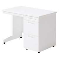 【組立設置込】プラス SA(エスエー) 片袖机 幅1000×奥行600×高さ720mm ホワイト 1台（直送品）