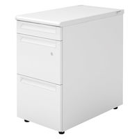 【設置込】プラス US-1 脇机 幅400×奥行700×高さ720mm  ホワイト US1-047A-A3 WS/W4 1台（直送品）