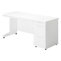 【組立設置込】プラス SA(エスエー) 片袖机 幅1600×奥行600×高さ720mm ホワイト 1台（直送品）