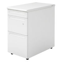 【設置込】プラス US-1 脇机 幅400×奥行700×高さ720mm  ホワイト US1-047D-D3 WS/W4 1台（直送品）