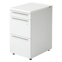 【設置込】プラス US-1 脇机 幅400×奥行600×高さ720mm  ホワイト US1-046A-A3 WS/W4 1台（直送品）