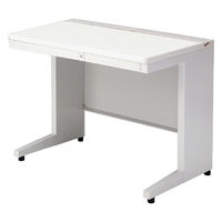 【組立設置込】プラス US-1 平机 幅1000×奥行600×高さ720mm  ホワイト US-106H WS/W4 1台（直送品）