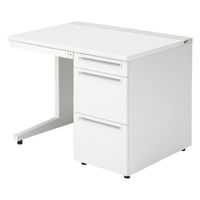 【組立設置込】プラス US-1 片袖机 幅1000×奥行700×高さ720mm  ホワイト US-107AL-3 WS/W4 1台（直送品）