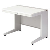 【組立設置込】プラス US-1 平机 幅1000×奥行700×高さ720mm  ホワイト US-107H WS/W4 1台（直送品）