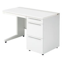 【組立設置込】プラス US-1 片袖机 幅1100×奥行600×高さ720mm  ホワイト US-116A-3 WS/W4 1台（直送品）