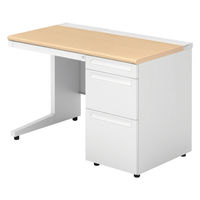 【組立設置込】プラス US-1 片袖机 幅1100×奥行600×高さ720mm  ホワイトメープル US-116D-3 WM/W4 1台（直送品）