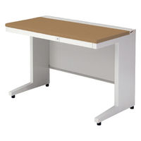 【組立設置込】プラス US-1 平机 幅1100×奥行600×高さ720mm  ミディアムウッド US-116H T2/W4 1台（直送品）