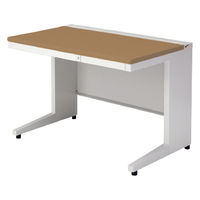 【組立設置込】プラス US-1 平机 幅1100×奥行700×高さ720mm  ミディアムウッド US-117H T2/W4 1台（直送品）