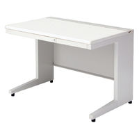 【組立設置込】プラス US-1 平机 幅1100×奥行700×高さ720mm  ホワイト US-117H WS/W4 1台（直送品）