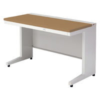 【組立設置込】プラス US-1 平机 幅1200×奥行600×高さ720mm  ミディアムウッド US-126H T2/W4 1台（直送品）