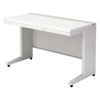 【組立設置込】プラス US-1 平机 幅1200×奥行600×高さ720mm  ホワイト US-126H WS/W4 1台（直送品）