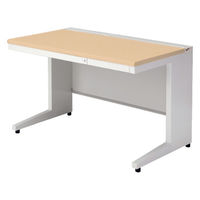 【組立設置込】プラス US-1 平机 幅1200×奥行700×高さ720mm  ホワイトメープル US-127H WM/W4 1台（直送品）