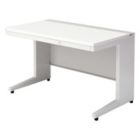 【組立設置込】プラス US-1 平机 幅1200×奥行700×高さ720mm  ホワイト US-127H WS/W4 1台（直送品）