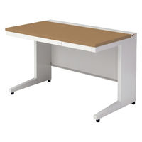 【組立設置込】プラス US-1 平机 幅1200×奥行700×高さ720mm  ミディアムウッド US-127H T2/W4 1台（直送品）