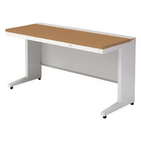 【組立設置込】プラス US-1 平机 幅1400×奥行600×高さ720mm  ミディアムウッド US-146H T2/W4 1台（直送品）