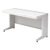 【組立設置込】プラス US-1 平机 幅1400×奥行600×高さ720mm  ホワイト US-146H WS/W4 1台（直送品）