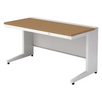 【組立設置込】プラス US-1 平机 幅1400×奥行700×高さ720mm  ミディアムウッド US-147H T2/W4 1台（直送品）