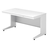 【組立設置込】プラス US-1 平机 幅1400×奥行700×高さ720mm  ホワイト US-147H WS/W4 1台（直送品）